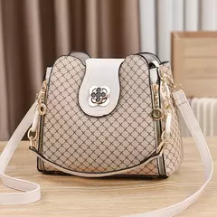Nuevo bolso de mano para mujer, bolso de hombro tipo bandolera con diseño de lujo, bolso cruzado de un solo hombro con estampado de cuadros y gran capacidad - Eleganzie
