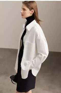 AMII-chaquetas vaqueras minimalistas para mujer, abrigos holgados de 2022 algodón, de estilo hong kong, a la moda, 100%