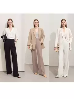 Amii Minimalism 2024, novedad de verano, pantalones de pierna ancha para mujer, pantalones casuales básicos rectos, pantalones lisos de longitud completa para mujer 12412006 en internet