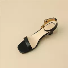 FEDONAS-Sandalias de piel auténtica para mujer, zapatos de tacón con correa al tobillo, a la moda, para fiesta, boda, graduación, oficina, Verano - buy online