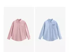TOYOUTH informal-Blusa de manga larga para mujer, camisa con cuello vuelto, diseño de bolsillo, Color contrastante, otoño, 2024 - Eleganzie