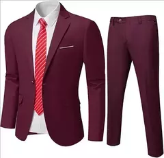 Traje elegante para hombre, boda, 3 piezas, 2 conjuntos, Blazers, chaquetas completas, chaleco, pantalones, moda Formal, abrigos de lujo, traje clásico 2025 - Eleganzie