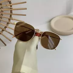 Gafas de Sol Unisex Retro de Metal – Protección UV400 con Estilo Cuadrad - comprar en línea