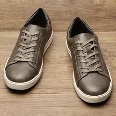 Zapatos informales para hombre, zapatos de cuero cómodos a la moda de marca 2025 - comprar en línea