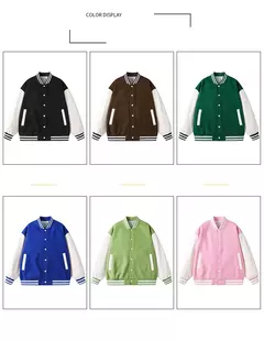 Chaqueta Bomber hombres mujeres flocado Hip Hop suelta Casual Patchwork abrigo Unisex bordado High Street Varsity béisbol prendas de vestir - online store