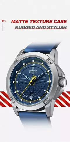 NAVIFORCE, reloj de pulsera informal de cuarzo, relojes impermeables a la moda para hombre, correa deportiva de silicona, reloj luminoso para hombre, reloj Masculino - tienda en línea