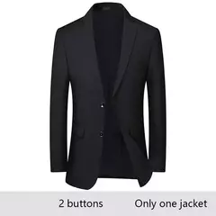Image of Trajes de hombre para boda, alta calidad, 3 piezas, conjunto elegante de 2 trajes, Blazers clásicos de lujo, chaquetas, chaleco, pantalones, ropa Formal 2024