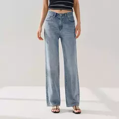Semir Jeans Mujer High Street pantalones largos 2024 primavera nuevos pantalones de pierna ancha en internet
