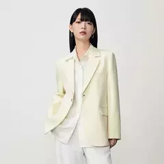 Semir-Chaqueta de longitud media para mujer, suéter de Color liso que combina con todo, traje informal a la moda, novedad de otoño, 2023 - comprar en línea