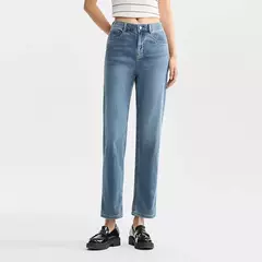 Semir Jeans Mujer Pantalones hasta el tobillo pequeños Verano 2024 Nueva versión Pantalones de pierna recta