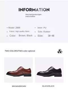 Zapatos Oxford clásicos de cuero con cordones para hombre, zapatos planos formales para oficina, fiesta de boda - Eleganzie