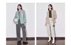 TOYOUTH-Chaqueta de mujer, traje de trabajo de manga larga de Color sólido con un botón, ropa de trabajo para oficina, otoño 2024