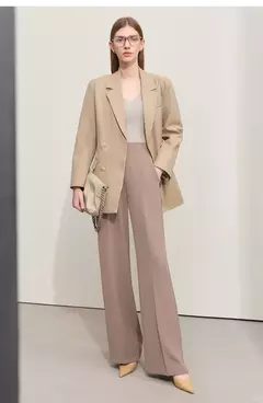 Imagen de Amii Minimalism 2024, novedad de verano, pantalones de pierna ancha para mujer, pantalones casuales básicos rectos, pantalones lisos de longitud completa para mujer 12412006