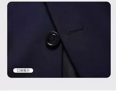 Blazer nuevo para hombre, moda de negocios, Color sólido, estilo británico, trabajo profesional, vestido de boda para novio, chaqueta Blazer para padrino - buy online
