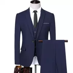 Trajes de hombre para boda, alta calidad, 3 piezas, conjunto elegante de 2 trajes, Blazers clásicos de lujo, chaquetas, chaleco, pantalones, ropa Formal 2024 - Eleganzie
