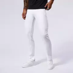 Pantalones vaqueros informales blancos para hombre, nuevos pantalones vaqueros cómodos, elásticos, ajustados, rectos, ropa masculina, ropa de calle - buy online