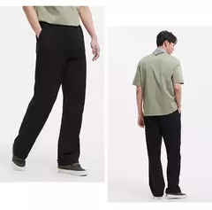 Imagen de Semir-pantalones Cargo para hombre, pantalones de trabajo de punto de estilo militar, holgados, de pierna recta, para uso informal y al aire libre, verano 2025