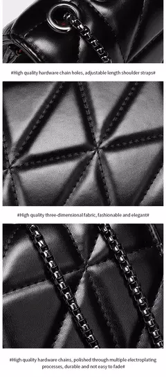 Bolso cruzado diagonal con tapa Retro para mujer, bolso bordado acolchado de cuero PU, bolso de hombro con cadena de diseñador de lujo a la moda en internet