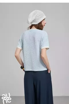 TOYOUTH Camiseta de manga corta para mujer, camisetas nuevas de primavera 2025 8521006