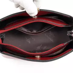 Bolso de mano de cuero de alta calidad para mujer, bolsa de hombro multifuncional, de diseñador de lujo, Color sólido - tienda en línea