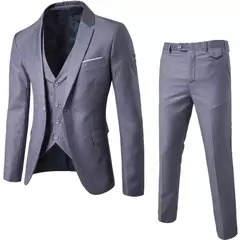 Trajes para boda para hombre, conjunto elegante de 3 piezas, 2 chaquetas, chaleco, pantalones, Blazers de lujo, traje Formal, moda clásica, traje completo 2025 - buy online
