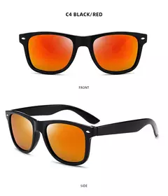 Image of Gafas de sol polarizadas cuadradas clásicas para hombres y mujeres, gafas de sol negras Retro, gafas de sol antideslumbrantes para conducir, moda de verano para hombres y mujeres