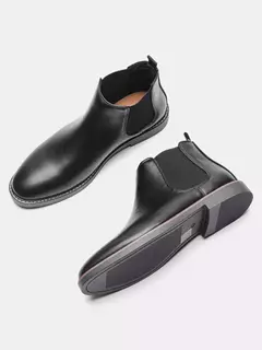 40 ~ 46 Botas Chelsea para hombre 2024 Botas cómodas de cuero de moda para hombre - comprar en línea