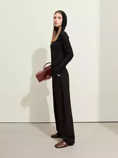 AMII minimalismo 2024 primavera nuevo Arco Split pantalones casuales de las mujeres de cintura alta pantalones de plátano básico femenino pantalones sueltos 12421059 - tienda en línea