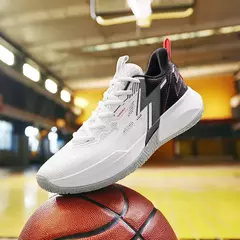 Imagen de Zapatillas de baloncesto para hombre, deportivas masculinas resistentes al desgaste, antideslizantes, con amortiguación de entrenamiento real, 361 grados, BIG3 3,0