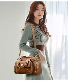 Bandolera de cuero de PU de alta calidad para mujer, bolso cruzado de mano, bandolera para mujer, bolso multibolsillo para desplazamientos diarios en internet
