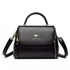 Bolsos con asa superior de cuero suave para mujer, bolsas de mensajero de hombro de diseño lujoso, bolsos y monederos de alta calidad, bolso principal para ir al trabajo - Eleganzie