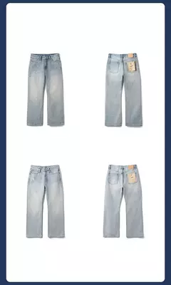 SIMWOOD alto estándar 2025 Primavera Verano nuevo suelto Relax 13,8 oz 100% pantalones vaqueros de algodón hombres moda rasgados pantalones vaqueros de talla grande on internet
