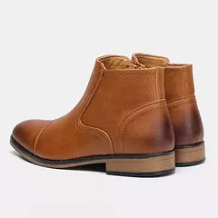 Botas cómodas de cuero al tobillo para hombres Botas para hombres Marca de moda