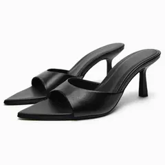 FEDONAS-Sandalias de tacón alto de piel auténtica para mujer, zapatos sexys de Punta abierta para fiesta, boda, Verano - buy online