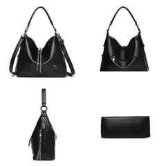 Bandolera de cuero de alta calidad para mujer, bolsos con asa superior, bolsos de mensajero informales de gran capacidad, bolsos de diseño de lujo para mujer 2024 en internet