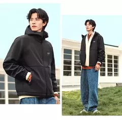 Semir-Chaqueta con capucha de lana Polar para hombre, ropa de invierno con estampado holgada, de tres capas, de terciopelo, novedad de 2024 - Eleganzie