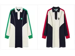 Semir-vestido holgado adelgazante para mujer, Polo a juego de colores, primavera 2023