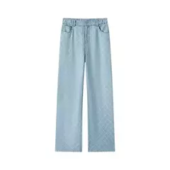 Semir Jeans Mujer Pantalones largos con cintura elástica 2024 nueva versión de verano pantalones de pierna ancha con sensación fresca en internet