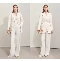 Amii Minimalism 2024, novedad de verano, pantalones de pierna ancha para mujer, pantalones casuales básicos rectos, pantalones lisos de longitud completa para mujer 12412006
