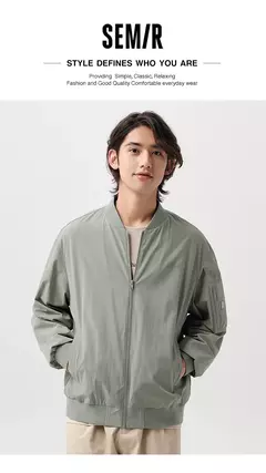 Semir-ropa de abrigo para hombre, chaqueta holgada y cómoda a la moda, primavera 2024 - online store