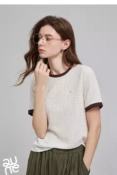 TOYOUTH Camiseta de manga corta para mujer, camisetas nuevas de primavera 2025 8521006