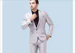 Traje elegante para hombre para boda, 3 piezas, 2 conjuntos, Blazers, chaquetas completas, chaleco, pantalones, abrigos de lujo a la moda, traje clásico Formal 2025 - comprar en línea