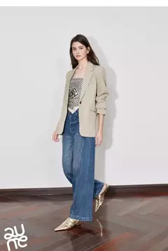 TOYOUTH-Chaqueta de mujer, traje de trabajo de manga larga de Color sólido con un botón, ropa de trabajo para oficina, otoño 2024 - tienda en línea