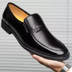 Zapatos formales de negocios para hombre, suela blanda, primavera y otoño, nuevos zapatos clásicos transpirables para personas de mediana edad, una pieza, envío gratis