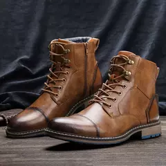 Talla 7-13 Botines para hombre Botas de cuero para hombre Bota de marca para hombre # AL605 - buy online