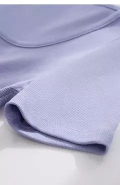 AMII-camisetas minimalistas para mujer, camisetas con cuello en U, cómodas, elásticas, ajustadas, versátiles, de manga corta, para verano 2024 12342288 - online store