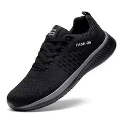 Zapatos de punto para correr para hombre, zapatillas informales de moda, transpirables, deportivas, atléticas, para gimnasio, zapatillas ligeras para hombre, zapatos informales