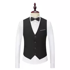 Traje de hombre de alta calidad, conjunto de 3 piezas, Blazers elegantes para boda, chaqueta de lujo con cuello de lazo, pantalones, chaleco, abrigo clásico Formal, disfraz 2024 on internet