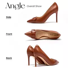 CHCH Tacones altos para mujer Nuevos zapatos de mujer con hebilla de metal puntiaguda para fiesta de carnaval 9 cm on internet
