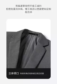 Blazer de moda para hombre, traje Formal profesional ajustado de Caballero de boda, informal de negocios, Color sólido, estilo británico on internet